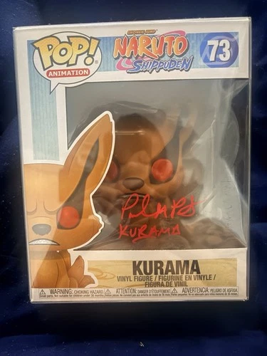 Funko Pop! Animation Naruto Shippuden Kurama #73 Autographed JSA WA340577