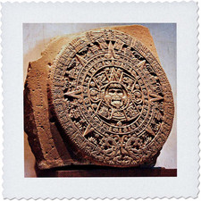 Ciudad de México, Piedra del Sol Llamada Calendario Azteca - SA13 MGL0000 - Stock Miva - Edredón