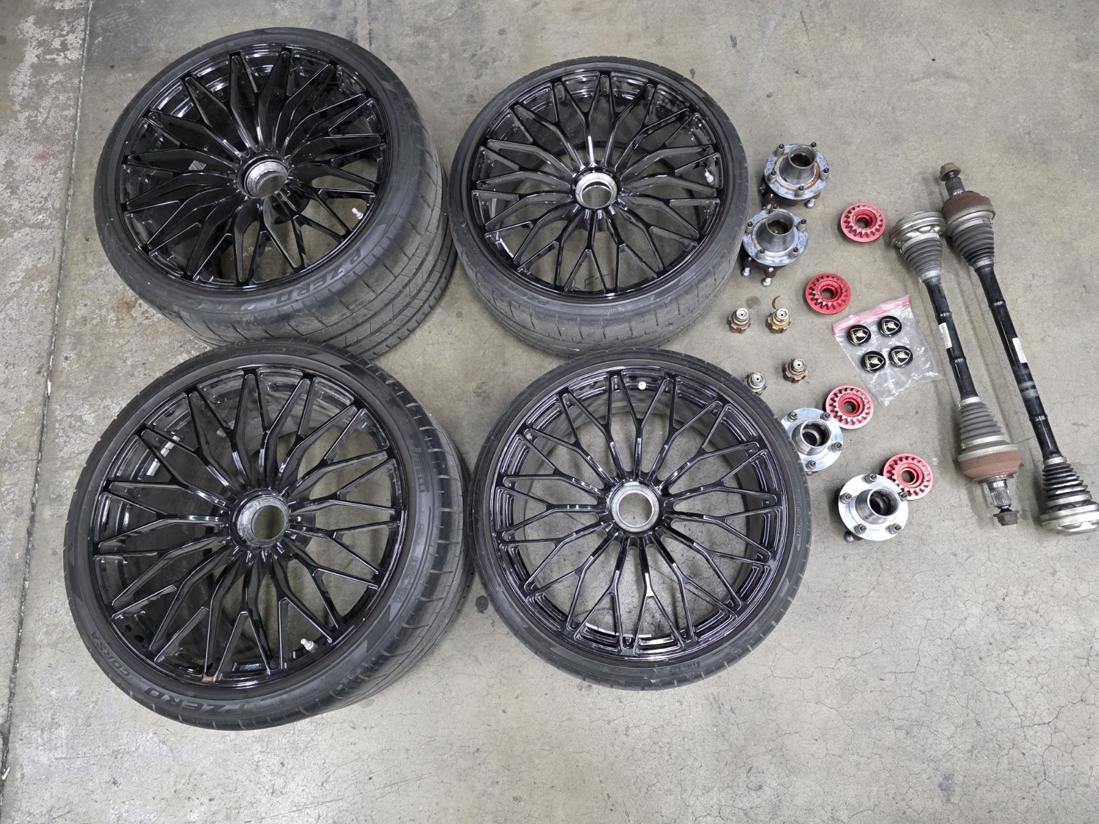 LAMBORGHINI AVENTADOR CENTER LOCK KIT OEM FULL SET S SV SVJ WHEELS 0R8340113 