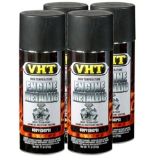 VHT Paint VHTSP405 (4-PACK); Engine Metallic 11oz Aerosol Black Pearl 650°F