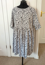 ASOS DESIGN Maternity Animal Print T-Shirt Dress 100% Cotton UK 8