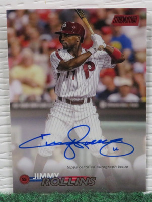 JIMMY ROLLINS - 2023 Topps Stadium Club - Auto - #SCBA-JR - Red 48/50 - Phillies