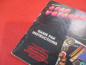 Star Voyager Nintendo NES Instruction Manual Booklet ONLY