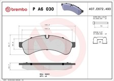 Bremsbelagsatz Hinten -System für Iveco Daily IV Pritsche V VI ab 06->