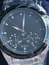 Image of Maserati Traguardo Mens Stainless Steel Quartz Watch R8873612015 Black Dial 43mm
