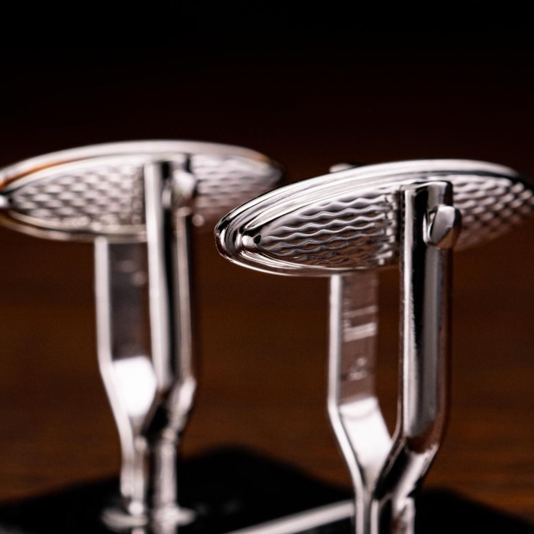 Dunhill Cufflinks No case Rectangular Shape Strip… - image 8