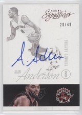 2012-13 Panini Signatures Red 20/49 Alan Anderson #74 Auto nd3