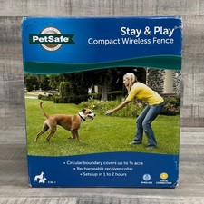 PetSafe Stay & Play Compact Wireless Fence 3/4 Acre w/ 1 Collar PIF00-12917 -NEW