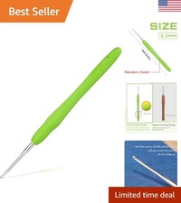 2mm Ergonomic Crochet Hook with Soft Grip for Comfortable Knitting  Crocheting