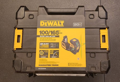 #ad DEWALT Line Green Laser Level DCLE34020GB 20V MAX XR Cordless Cross $250.00