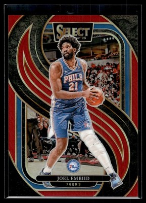 Joel Embiid 2024-25 Panini Select Red Prizm Card /199 #101