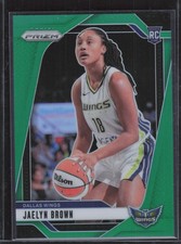 2024 Panini Prizm WNBA #31 Jaelyn Brown RC Green Prizms - Wings