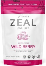 Zurvita Zeal for Life GLUTEN FREE VEGAN WILD BERRY 14.8oz 04/2028 