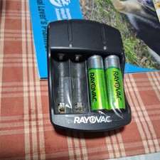 Rayovac PS134 4x AAA/AA Rechargeable Battery Charger Unit Black