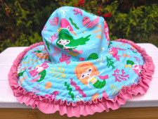 Miss Mermaid Girls Bucket Hat Ollies Place Size 6 - 12 MTHS Summer Holiday Beach