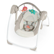 Soothe 'N Delight 6-Speed Portable Baby Swing with Music - Cozy Kingdom, Ages 0-