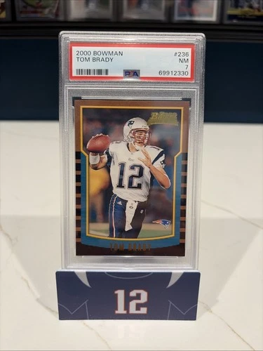 TOM BRADY 2000 BOWMAN PSA 7 ROOKIE #236 INVEST GOAT HOF MVP TB12