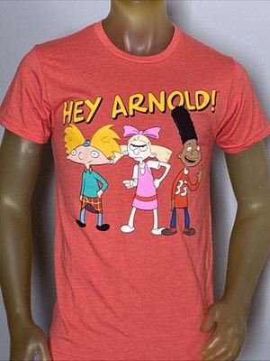 Hey Arnold Orange Nickelodeon Rewind Men s Tee Shirt Helga Petaki Gerald