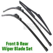 Front & Rear Windscreen Wiper Blades Set For Peugeot 3008 2009-2017 Exact Fit