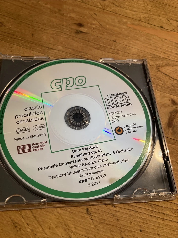 Dora Pejacevic (1885-1923): Symphonie fis-moll op.41 - CPO - Cd - 10078 - Bild 2 von 3