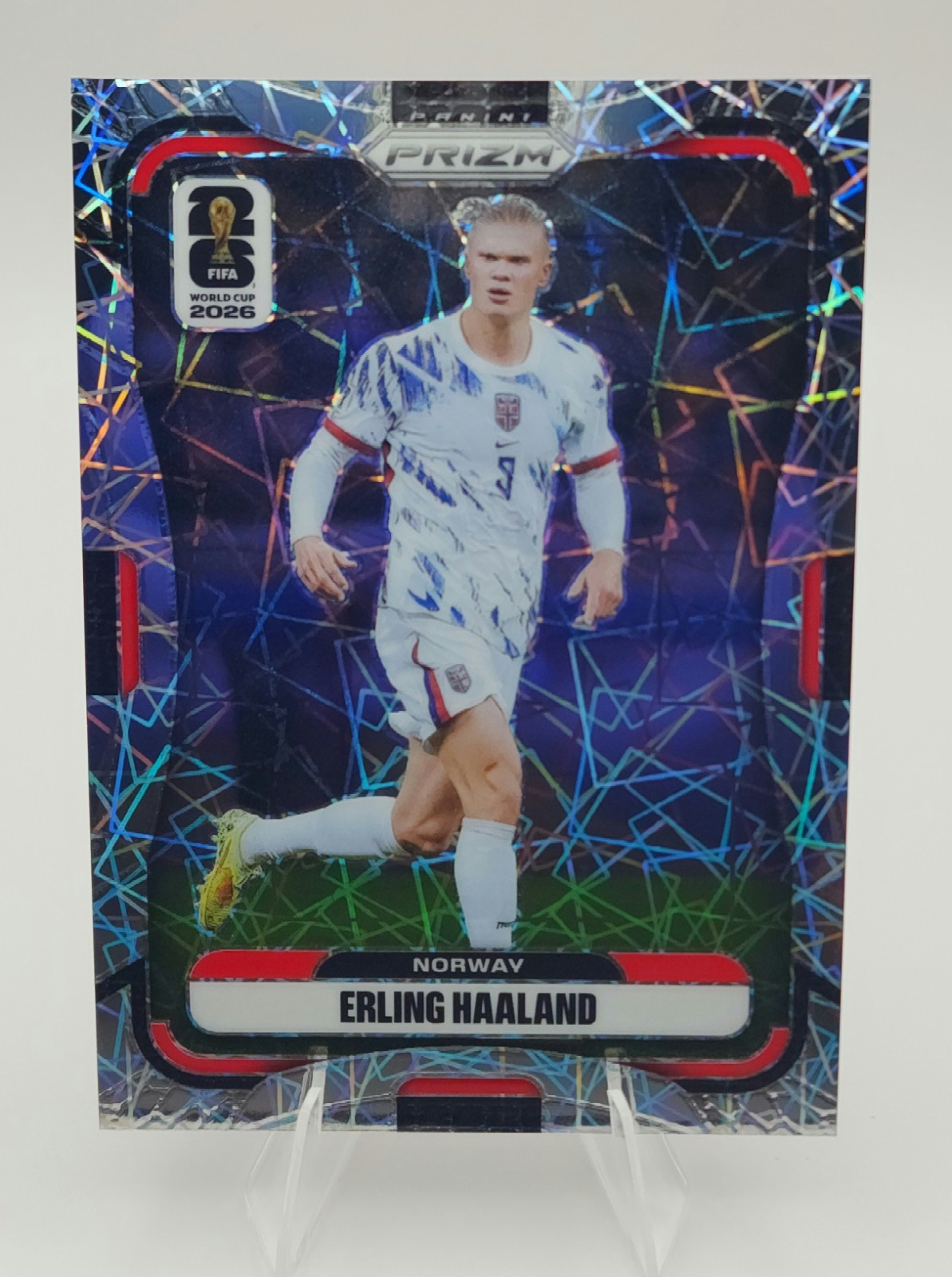2026 Panini Prizm FIFA World Cup Erling Haaland #333 Laser Prizm Norway view 3