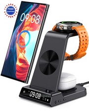 Wireless Charger 3-in-1 for Samsung Galaxy S25 Ultra S24 S23 Charging Station