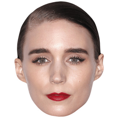 Rooney Mara (Lipstick) Big Head. Larger than life mask.