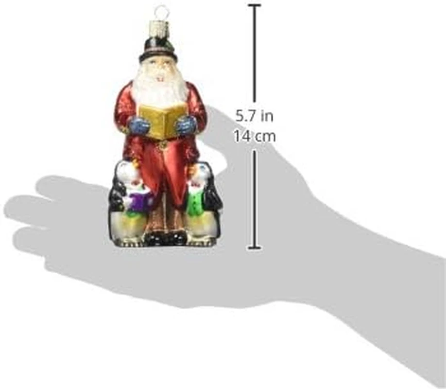 Caroling Santa Glass Blown Ornament - Image 3 of 3
