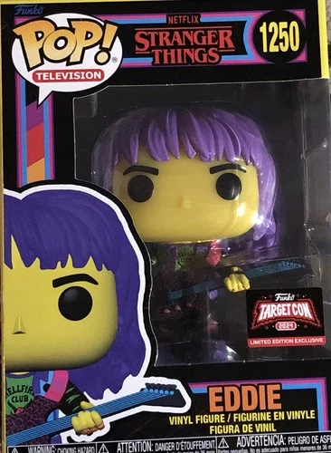 Funko Pop! Vinyl: Stranger Things - Eddie with Guitar (Black Light) - Target...
