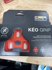 NEW LOOK Keo Grip Anti-Slip Road Cleats Cycling Bicycle Riding Gear RED 9"