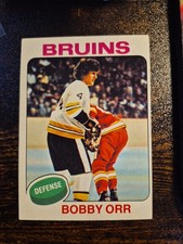 1975 Topps Vintage #100 Bobby Orr HOF’er Defense, Bruins  