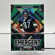 Panini 2025 Prizm Emergent Insert Green - Luther Burden III Chicago Bears #19 