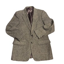 Austin Manor Blazer Wool Jacket Made In USA 40R Vintage Formal READ