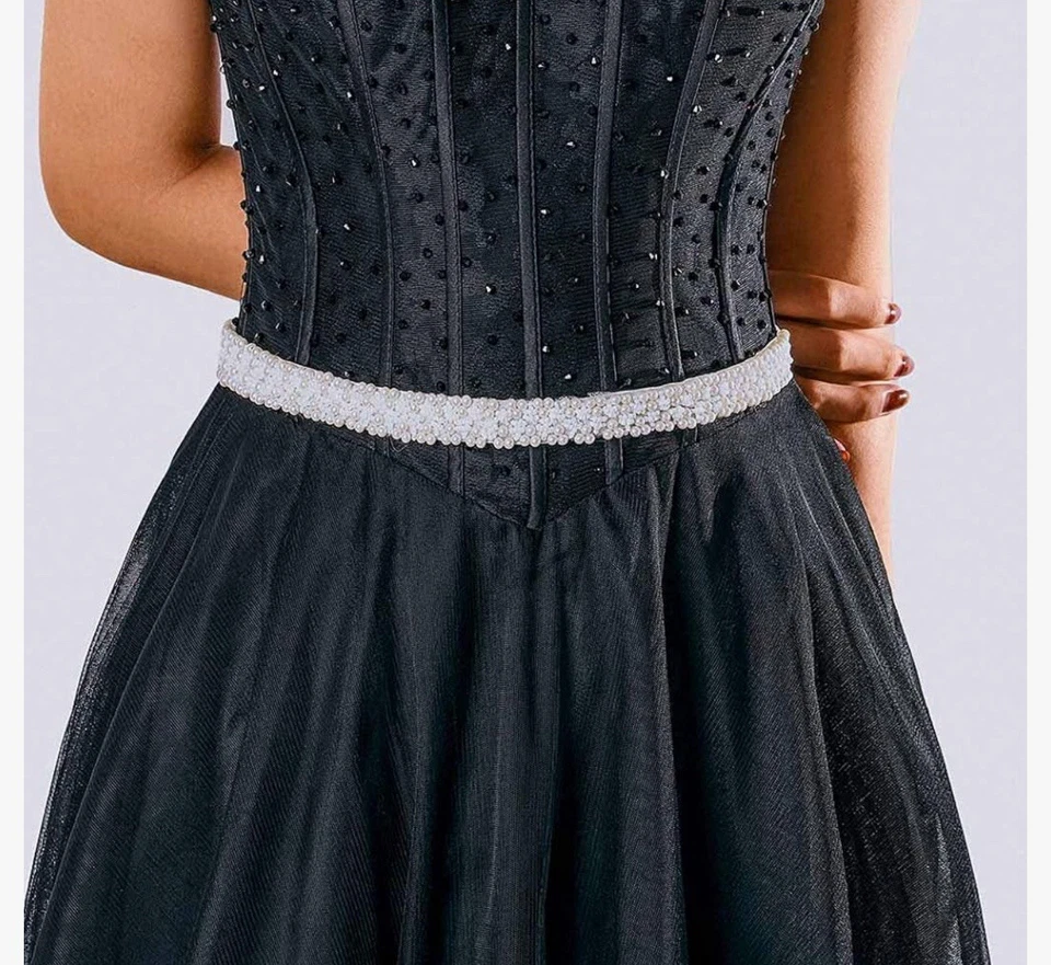 Cinturón de novia de perlas hecho a mano Foto 2 de 2