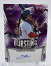 2025 Leaf Vivid Baseball Leo De Vries Athletics Bursting Purple Auto 2/7