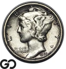 1931-D Mercury Dime, Choice XF+, Denver Mint