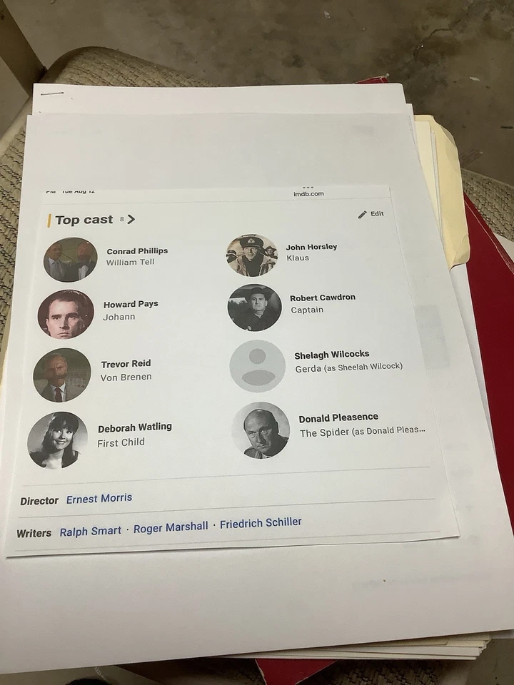 16mm Film - William Tell TV Show (The Spider w/Donald Pleasence) S1-E37, 1959 - Image 4 of 4