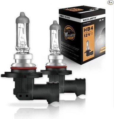 Halogen Car Headlight Bulb, Super White Light, P22d 12V/51W, IP67, High Performa