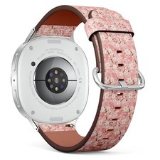 Cherry Blossoms Pastel Vegan Leather Watch Band 40/44/46mm