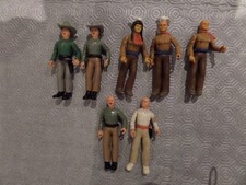 Rare 70s Airfix Plasty Action Stars Eagles Figure Bundle. X7 Cowboys and Indians