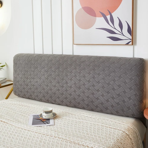 Elastischer Bett Kopfteilbezug Massiv Kopfteil Schonbezug Staubdicht für Schlafzimmer - Bild 16 von 18