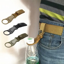 Water Bottle Holder Tactical Hook MOLLE Webbing Buckle Belt Cycling Bottle Clip
