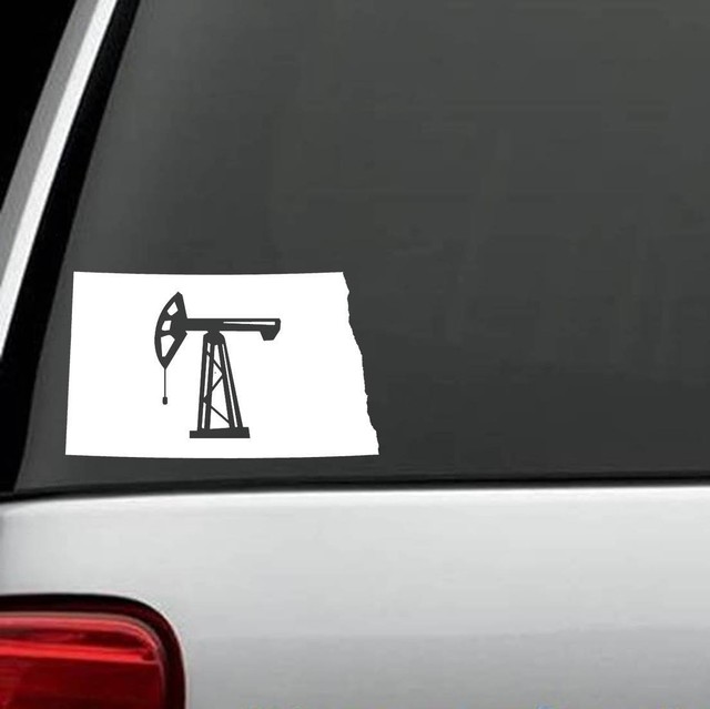F1075 North Dakota State Oilfield Oil Pump Jack Decal Sticker eBay