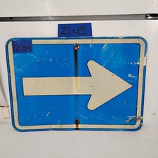Authentic Road Traffic Street Sign Arrow Right/Left 15"x21" 12-154
