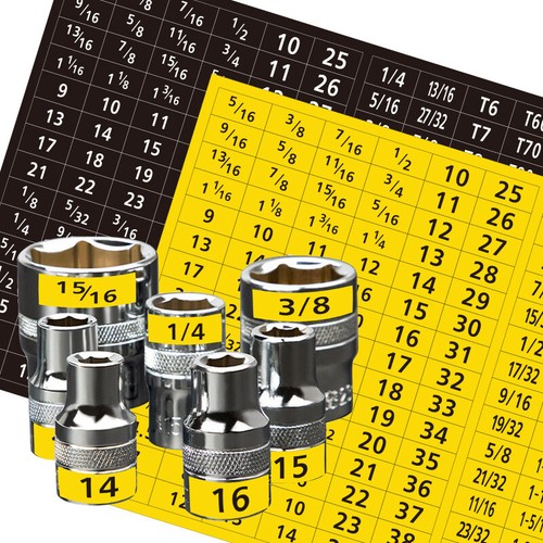 180 Pcs/set Master Socket Quick & Easy Reminder Label Stickers Chrome Decal _co - Picture 8 of 12