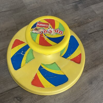 Vintage 1973 Playschool Kids SIT AND SPIN Works