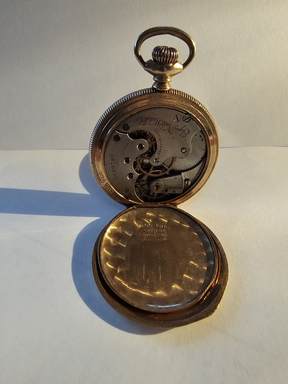 Vintage Elgin Goldtone Pocket Watch Not Working eBay