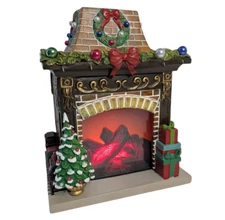 Scentsy 2020 Limited Edition Holiday Hearth Warmer Christmas Fireplace Damaged