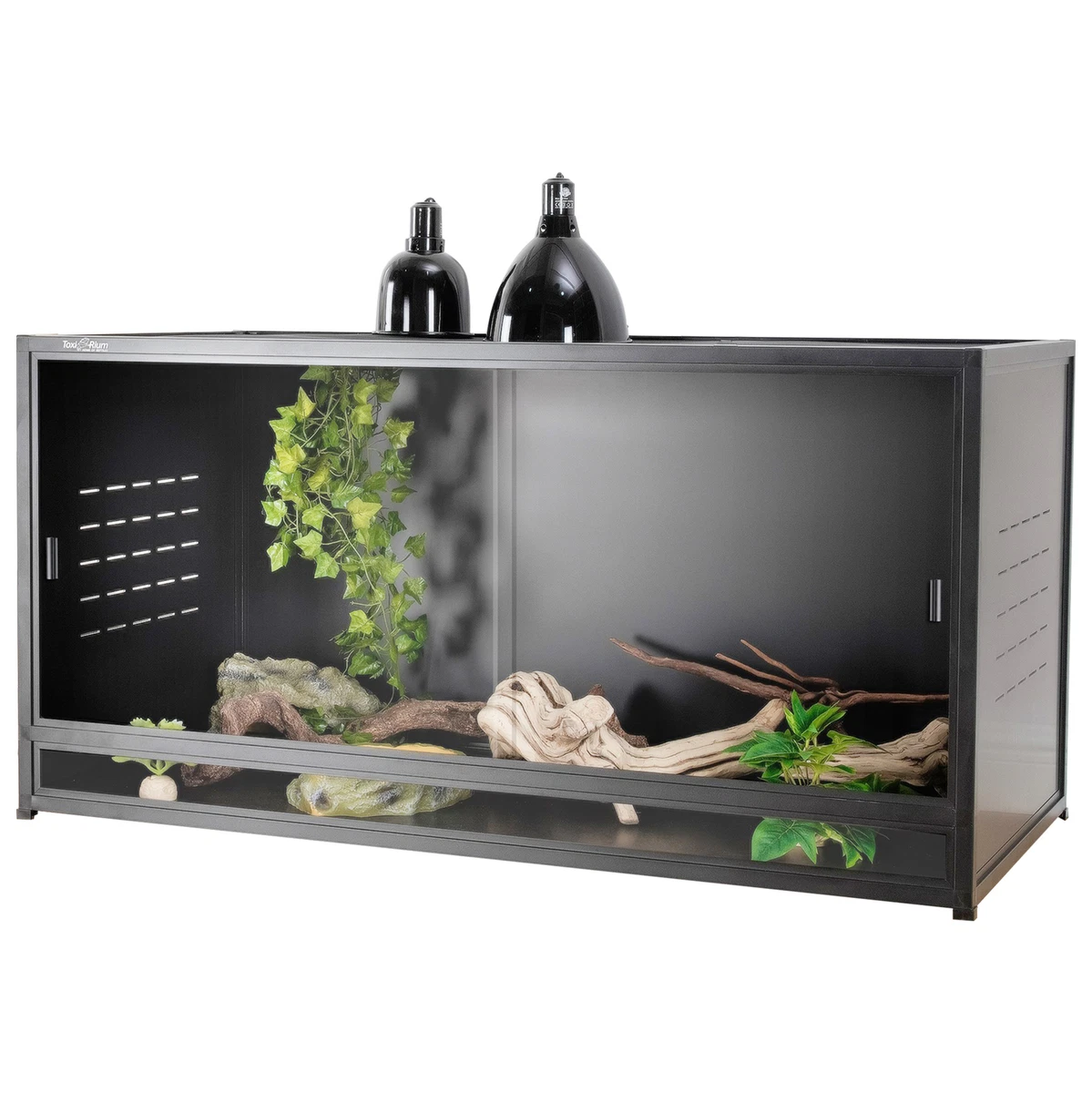 Large glass terrarium for cheap reptiles