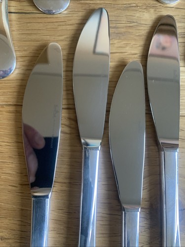 Rosenthal Asimmetria Couverts 90er Argenté 24 Pièces Couteaux Fork Cuillère Café - Photo 19 sur 22